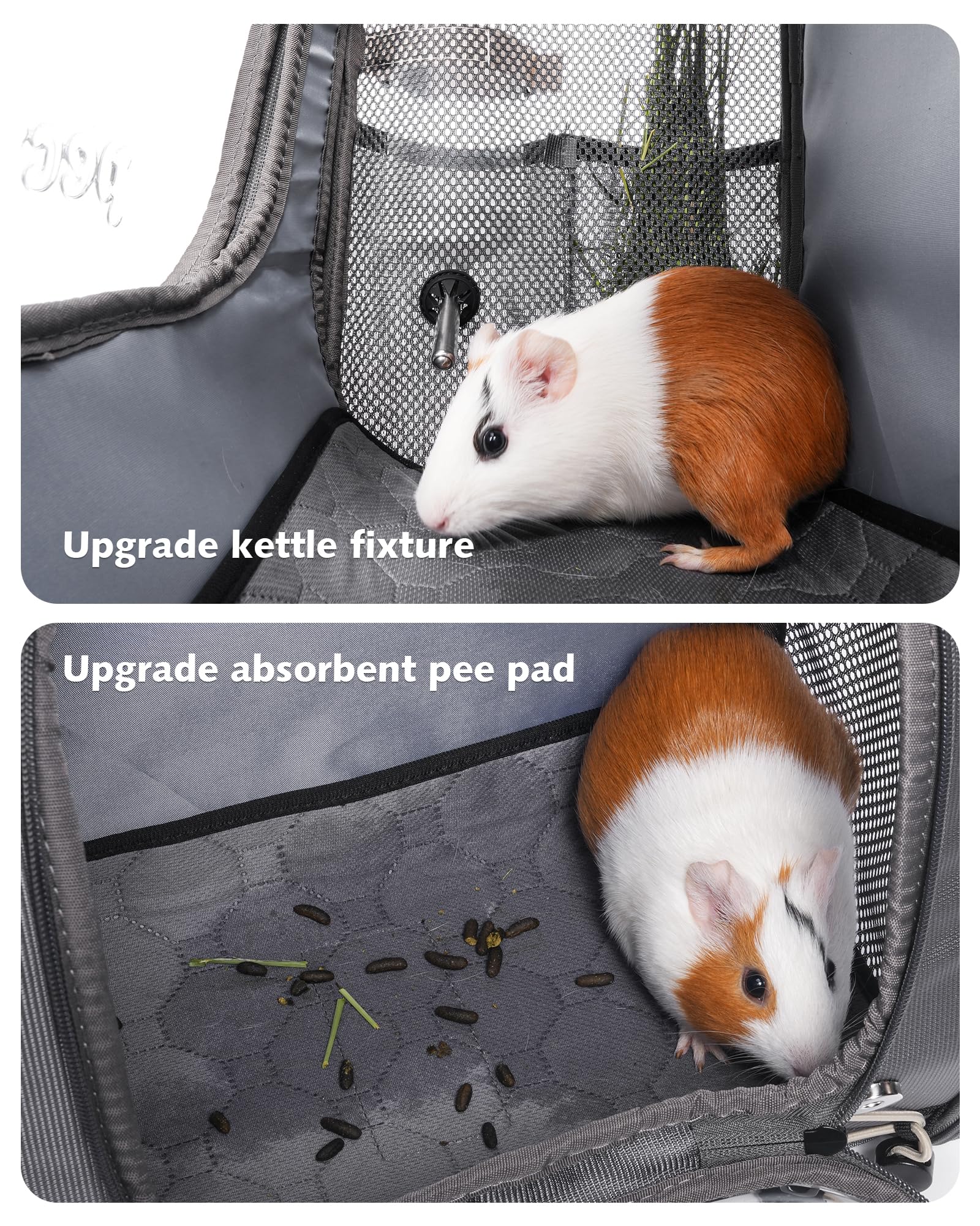 pecute Nosidełko dla małych zwierząt domowych, oddychające, stabilne nosidełko dla zwierząt domowych, dla chomika, wiewiórki, królika, świnki morskiej, szynszyli, jeża, papugi, jaszczurki, żółwia