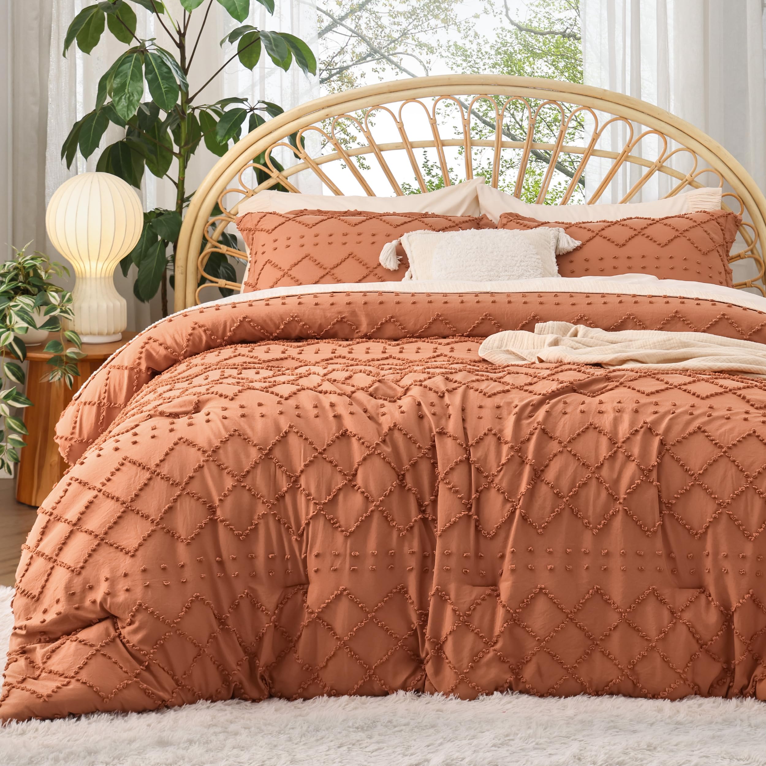 Amazon.com: Bedsure California King Comforter Set - Pumpkin Comforter ...