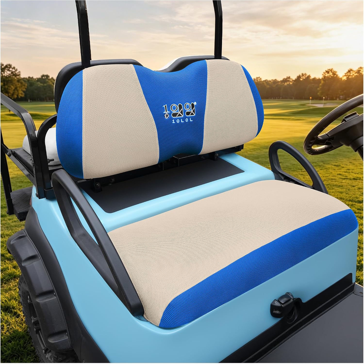 10L0L Golf Cart Seat Covers for Yamaha EZGO Club Car Seat Towel Cushion