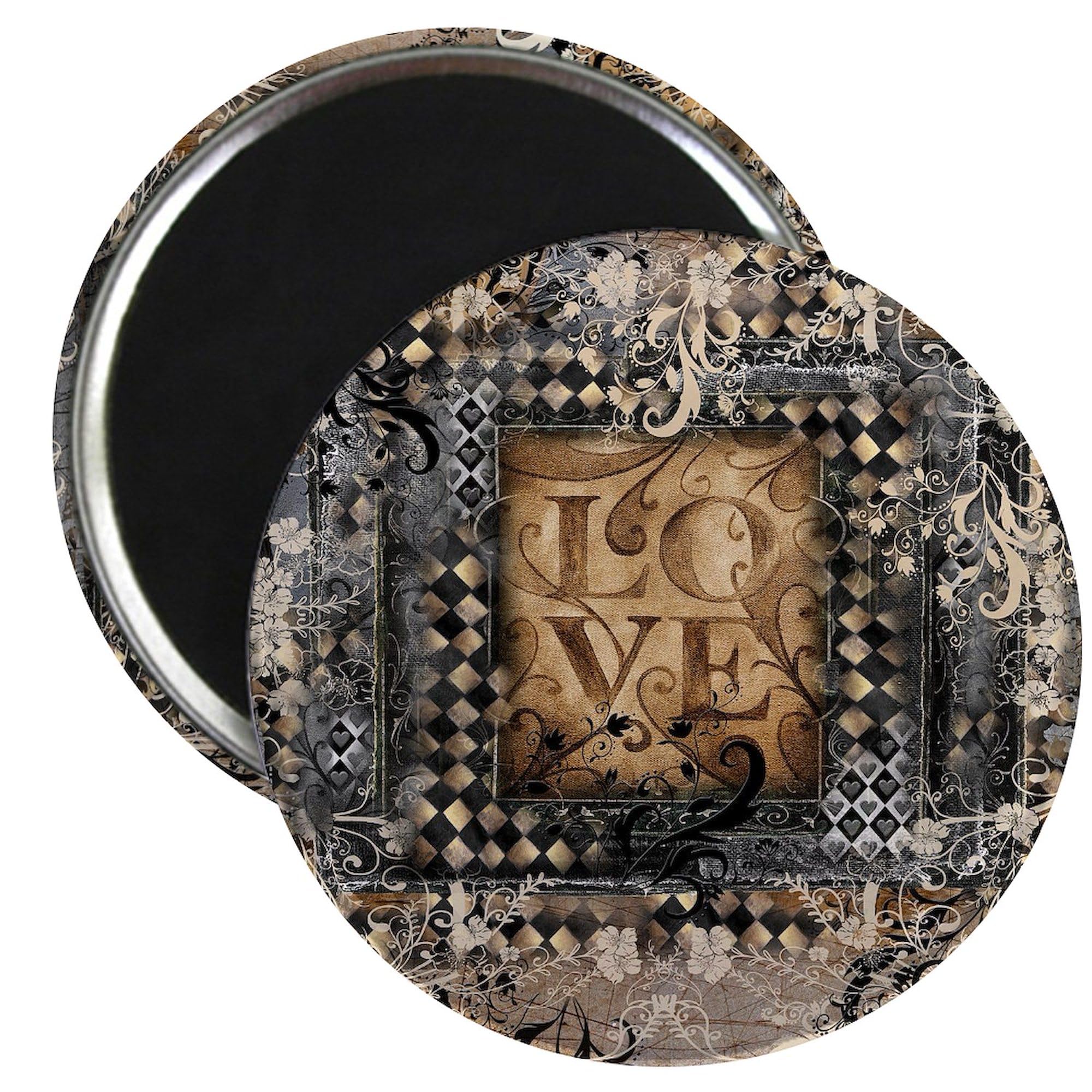 CafePress Vintage Love Romance Scroll Art Magnets 2.25" Magnet (100 Pack)