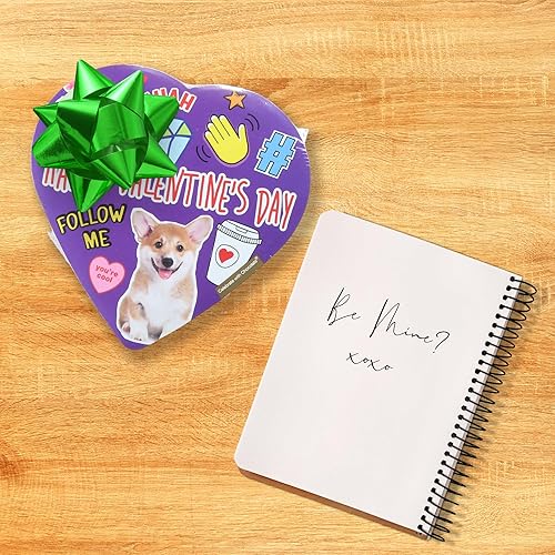 Miniatura 7 de Caja en forma de corazón con temática de redes sociales surtido de trufas de chocolate regalos de San Valentín para niñas regalos para seres