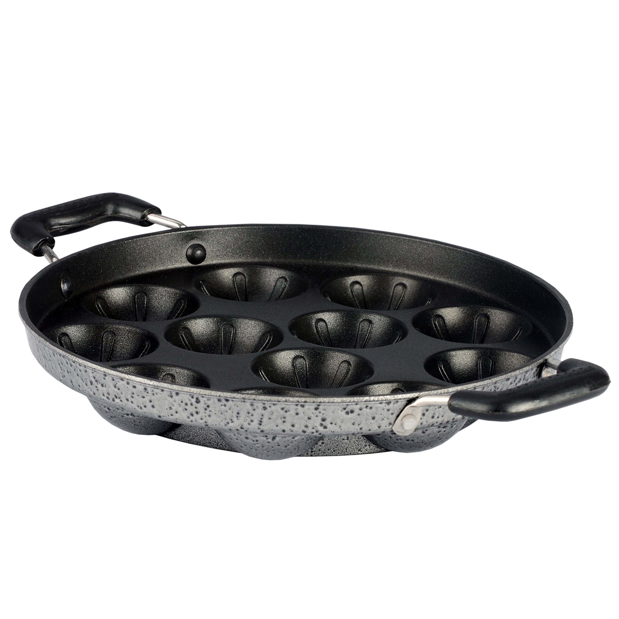 Sumeet 3mm Nonstick Appam Patra 12Pc with Handle and Lid 1
