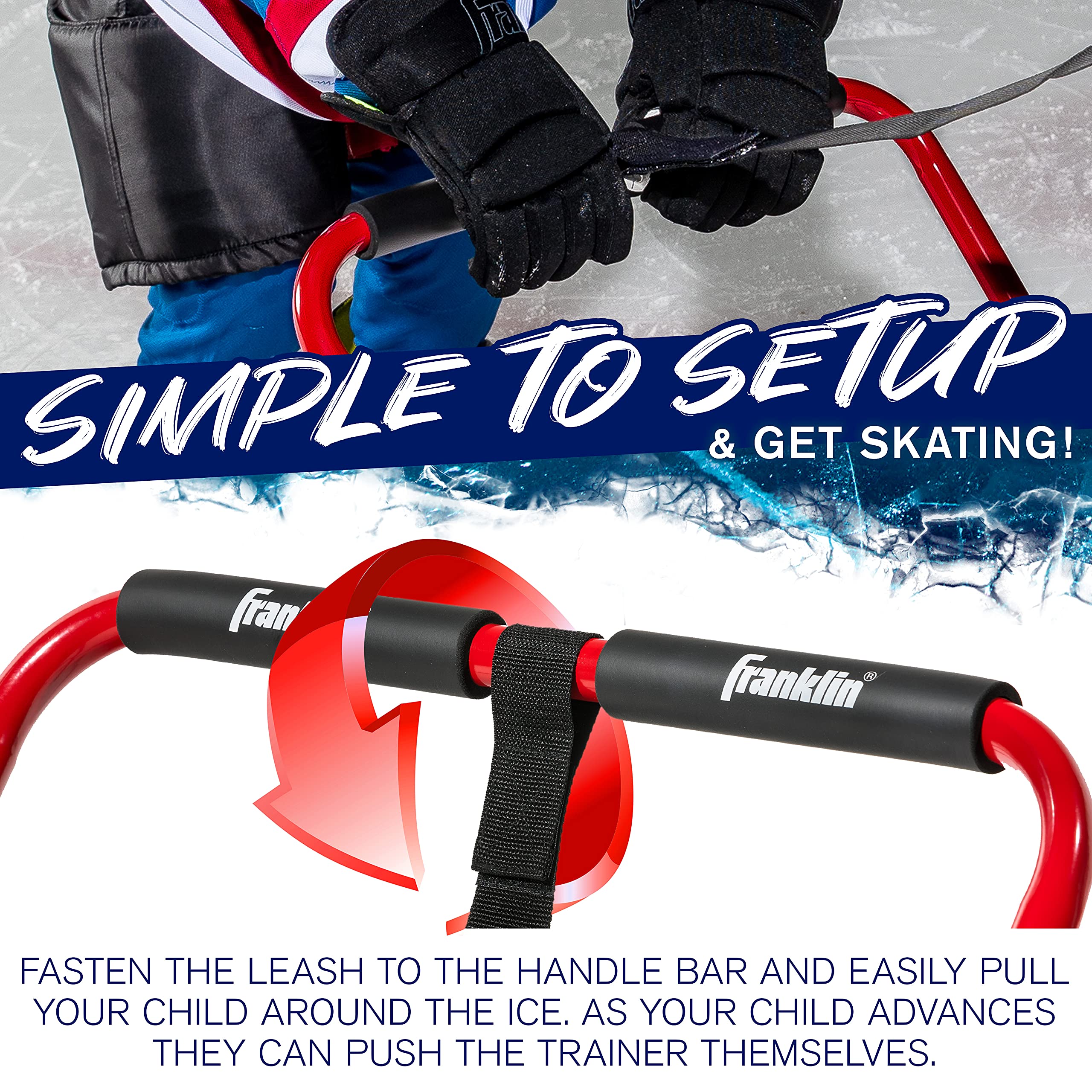 Franklin Sports Kids Ice Skating Trainer Ice Skating Walker Aid for