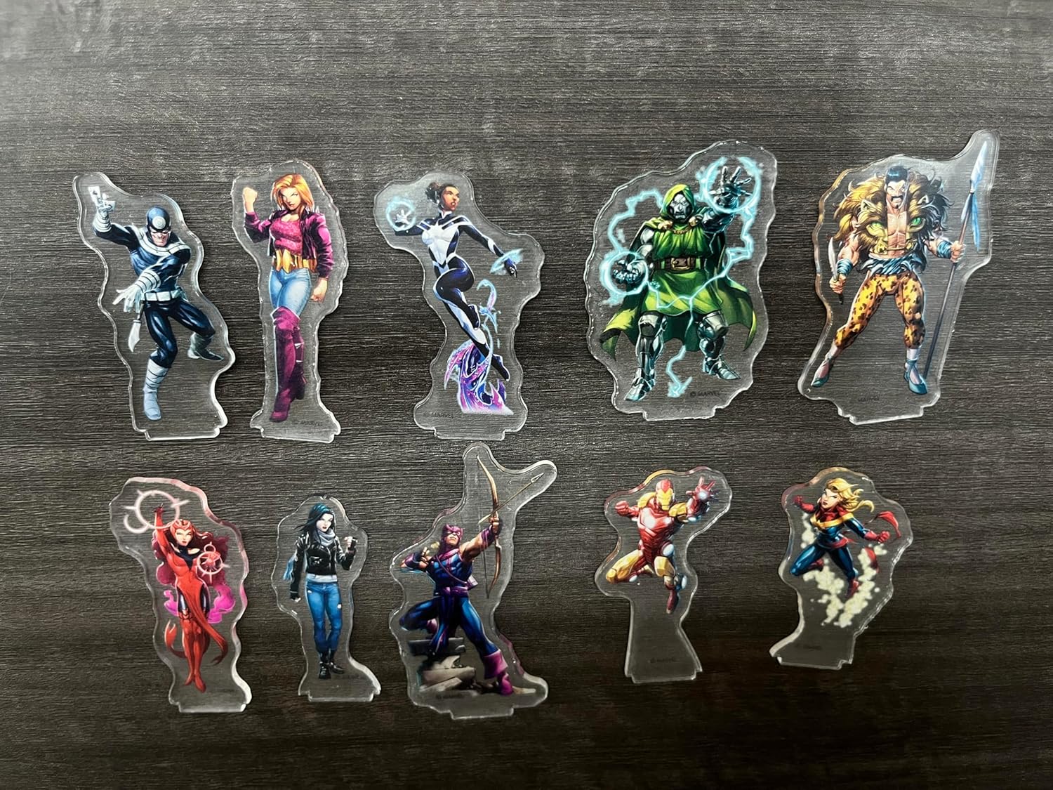 Marvel Multiverse RPG 2D Mini Pack #1 - Iconic Heroes & Villains! 10 Acrylic Standees with Bases & Collector Cards, Strategy Game for Kids & Adults, Ages 14+, 2-4 Players, Made by CMON