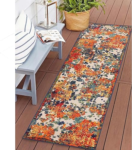 BNM - Alfombra de área para interiores y exteriores, decoración de suelo perfecta para patio, dormitorio, cocina, sala de estar, entrada, sala de