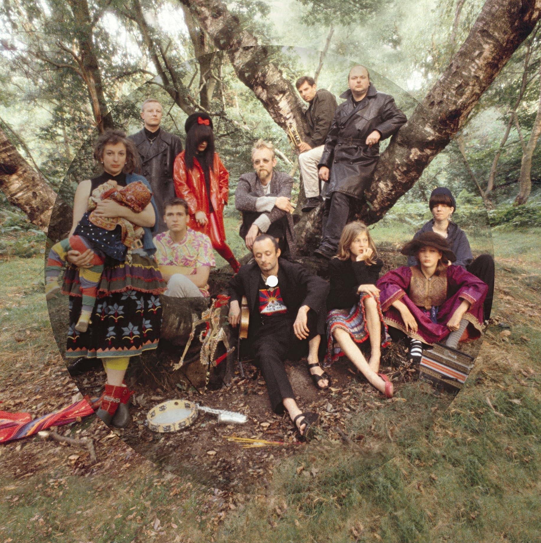 CURRENT 93 - Earth Covers Earth (reissue) - picture disc LP in die-cut sleeve