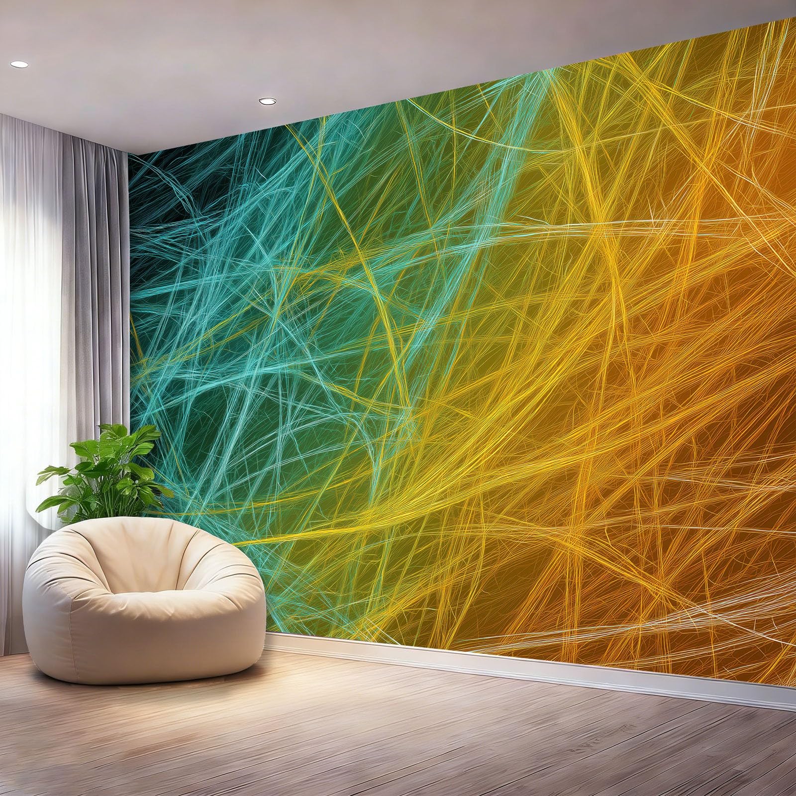 Photo murale intissée 250x175 cm lavable et résistante pour les murs du couloir
