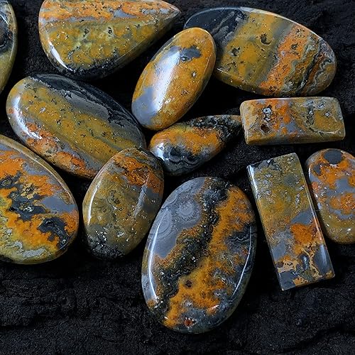 Miniatura 5 de Lote de cabujones sueltos de 100 unidades para hacer joyas, piedras preciosas sueltas para anillos, aretes y collares con colgantes, cabujones para