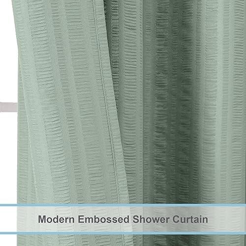 Miniatura 4 de Cortinas de ducha verdes para baño