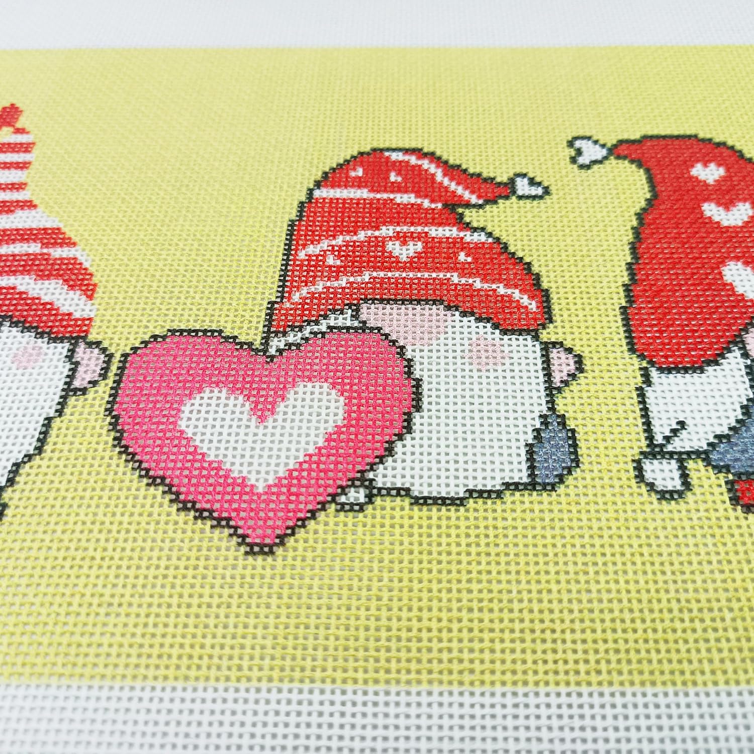 Howie's Needlepoint Needlepoint Canvas, 18CT Embroidery Stamped Patterns for Beginners or Advance, Printed Canvas(Love,6x11inch)