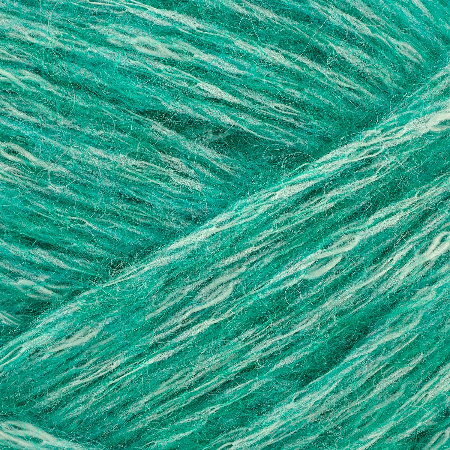 Loops & Threads Heathered Tweed Yarn - Yarn for Knitting, Crochet, Weaving, and Arts & Crafts - Deep Lake, Polyester Blend, 5.29 oz