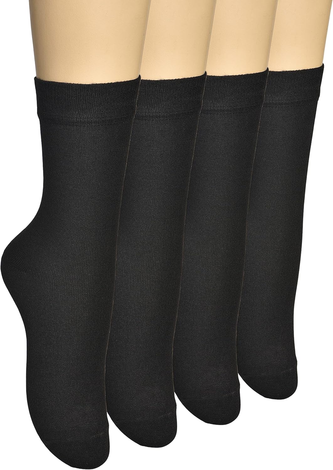 ELYFER Women's Thin Rayon Seamless Toe - Dress Socks Women with Gift Box