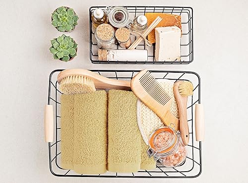 Miniatura 6 de Utopia Towels Juego de 12 paños de algodón  100% algodón hilado en anillo, paños de franela de alta calidad, altamente absorbentes y suaves al tacto