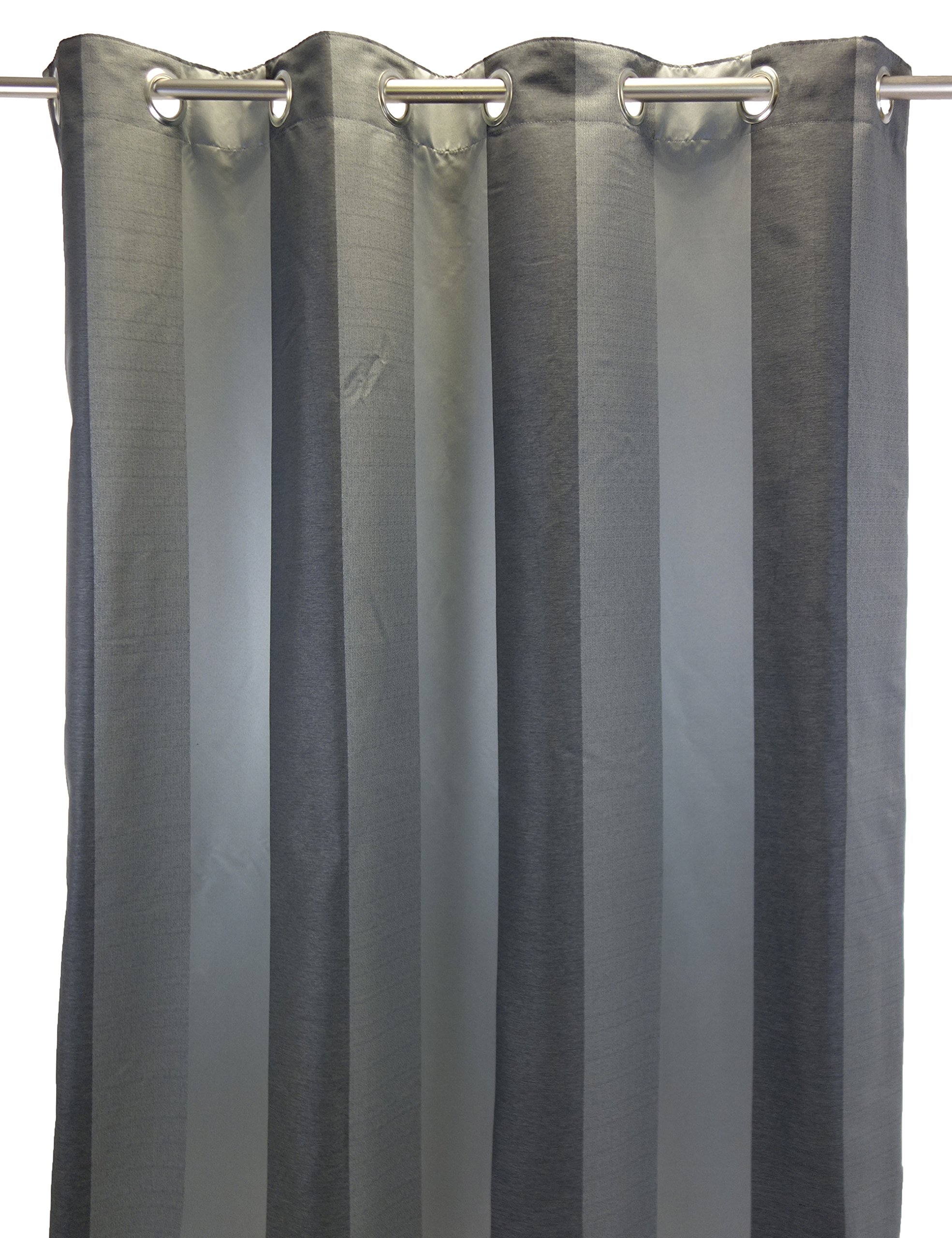 Ohne ca0049 – 650 zasłona rayures- doublé-monaco żakard poliester szara 140 x 260 cm