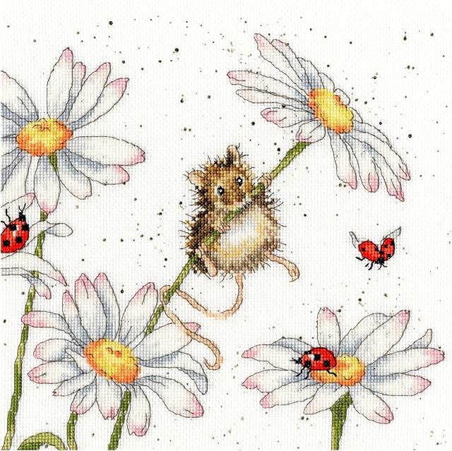 Bothy Threads Cross Stitch Kit - Daisy Mouse