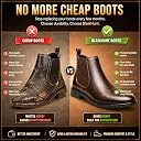 BLAIKHUNT Men’s Ankle Chelsea Boots | Synthetic Leather Upper | Durable Air Mix Gum Sole | Light Weight, Comfortable Fit | Soft Cushioned Slip-On | Coffee Brown, 9 (BH-SL-CB-CFBR09) gallery image