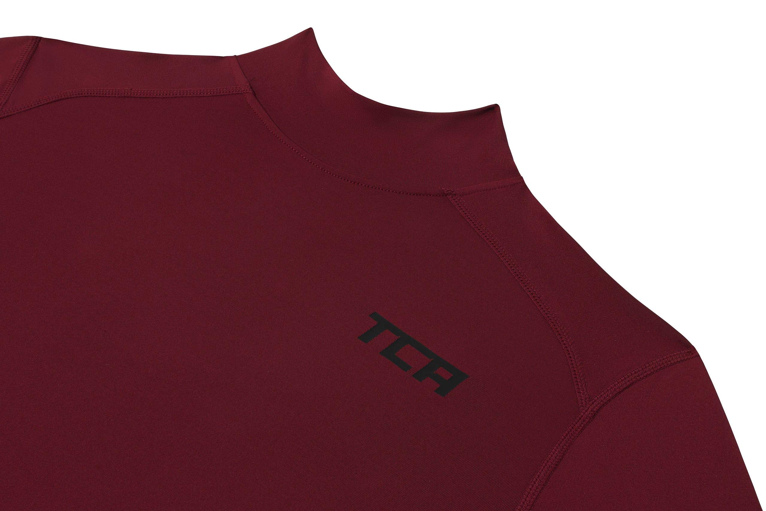 TCA PRO Performance Uomo Maglia Collo Alto a Maniche Lunghe