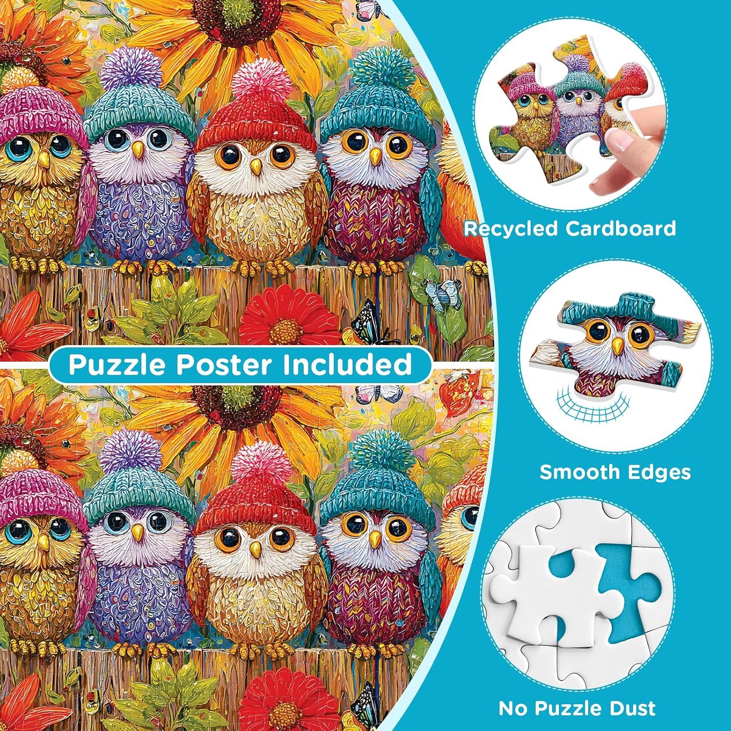 500 Piece Puzzle for Adults, Autumn Birds Jigsaw Puzzle image 4