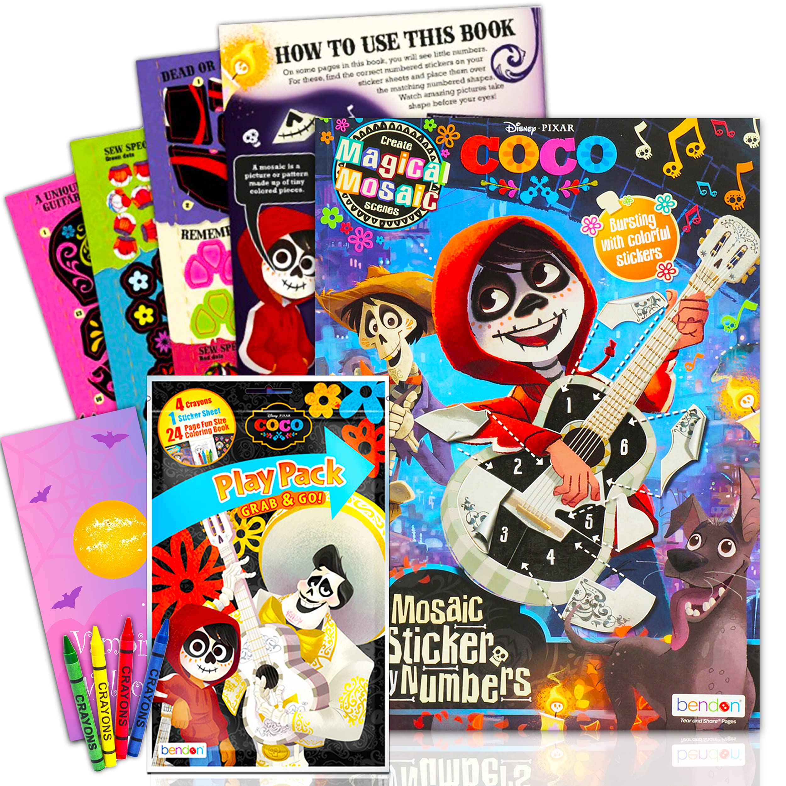 Buy Disney Shop, Disney Pixar Coco Coloring and Activity Sticker Book Bundle Disney Coco