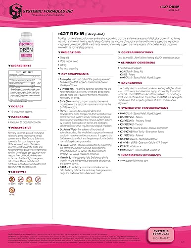 Miniatura 2 de Systemic Formulas #427 - DReM - Ayuda para dormir