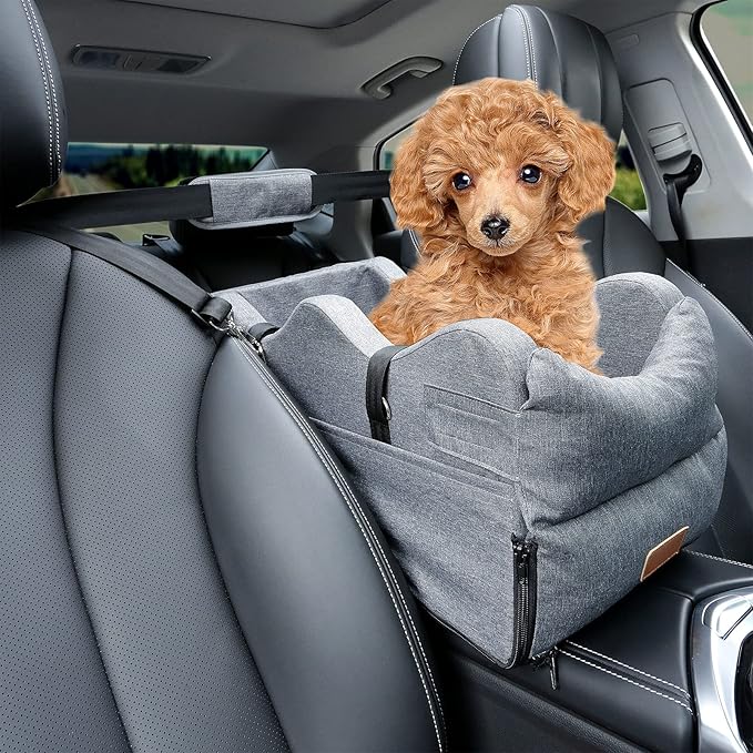 TUTUBO Console Dog Car Seat, Center Console Dog Seat, Pet