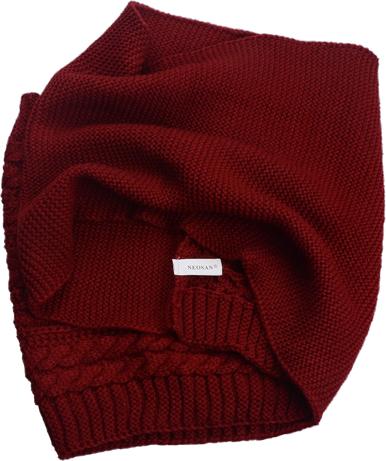 NEOSAN Womens Thick Ribbed Knit Winter Infinity Circle Loop Scarf - Image 3