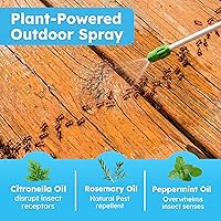 Vista 6 de BugMD Pest Defense Pro - Spray de aceite de menta para insectos y repelente de mosquitos para patio al aire libre – Ant Killer & Garrapatas Spray