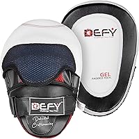 DEFY Gel Padded Focus Mitts - Premium Boxing Punching Pads for MMA, Muay Thai, Kickboxing Training