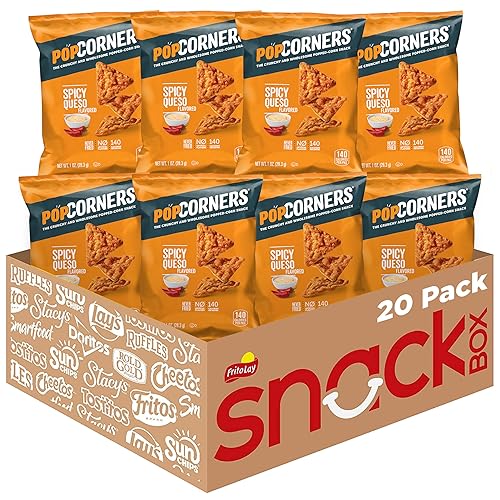 Vista 35 de PopCorners Snacks sin gluten, paquete variado de 3 sabores, bolsas de 1 onza (paquete de 20)