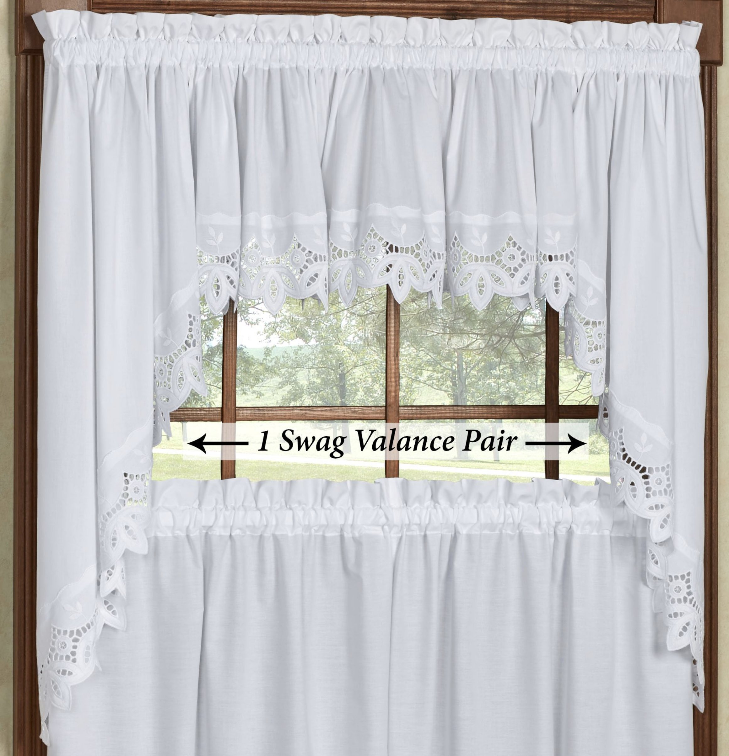 Battenburg Lace Swag Curtains Curtains & Drapes 2023