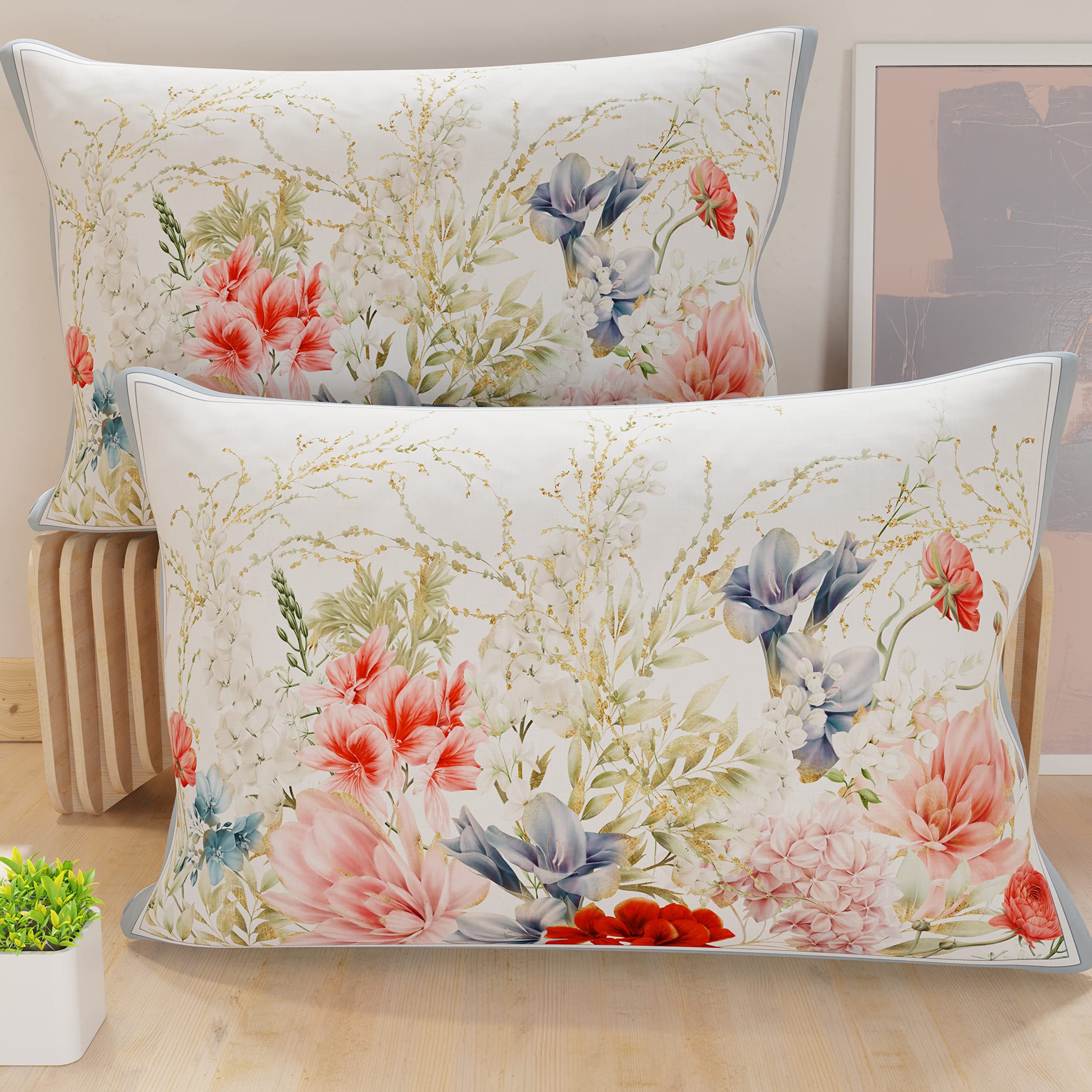 PETTI Artigiani Italiani, Bed Pillowcases, Pair of Pillowcases 50 x 80 cm, Pillow Case, Hypoallergenic Microfibre Pillowcases