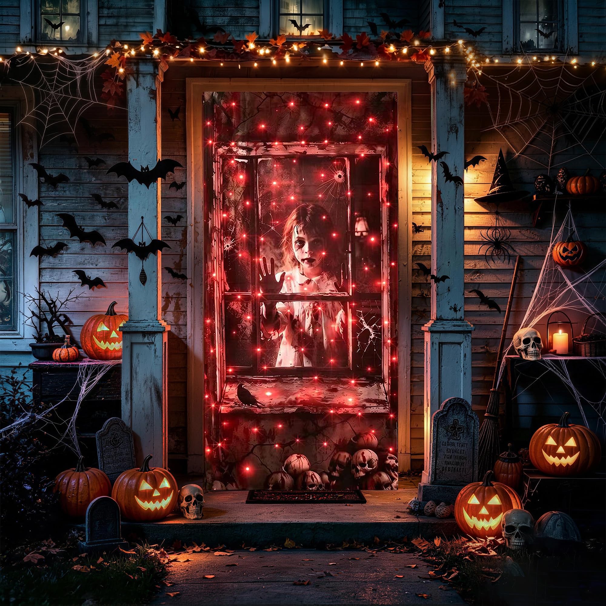 Toodour Halloween Door Cover