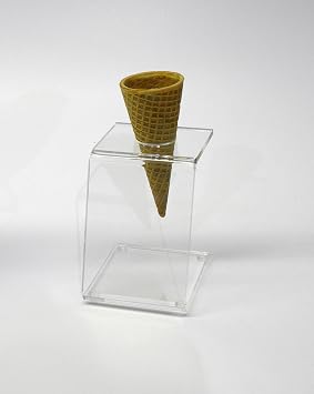 Mirart Clear Acrylic Single Cone Holder