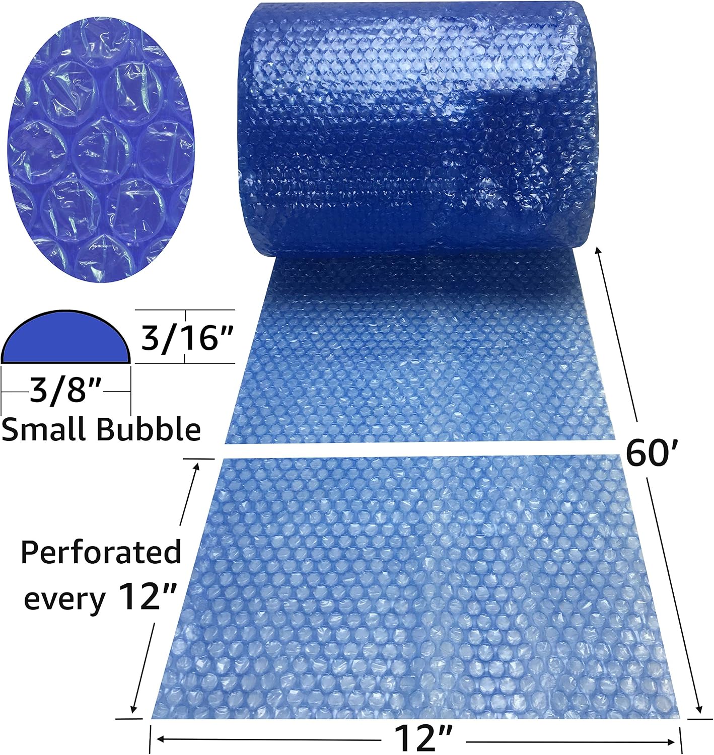Flаѕh Dеаlѕ - 60% оƒƒ Uboxes Small Bubble Cushioning Wrap 60' 3/16, Bubble Roll 12 Wide, Perforated Every 12, Blue Uр Tо 40% оƒƒ Uboxes Small Bubble Cushioning Wrap 60' 3/16, Bubble Roll 12 Wide, Perforated Every 12, Blue