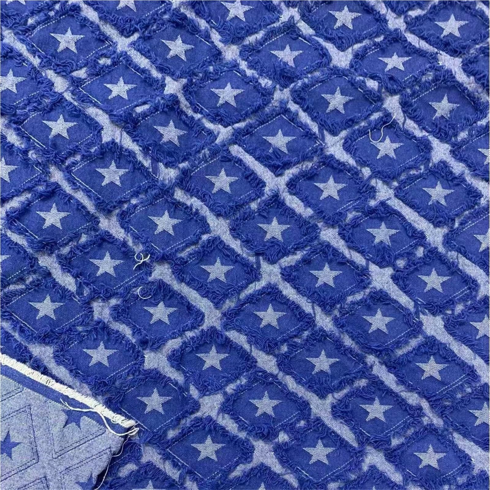 Tissu en coton denim multicolore pour customiser vos vestes et sacs