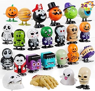 JOYIN 24 Pack Halloween Wind Up Toy Assortments for Halloween Party Favor Goody Bag Filler (24 Pieces Pack)â€¦