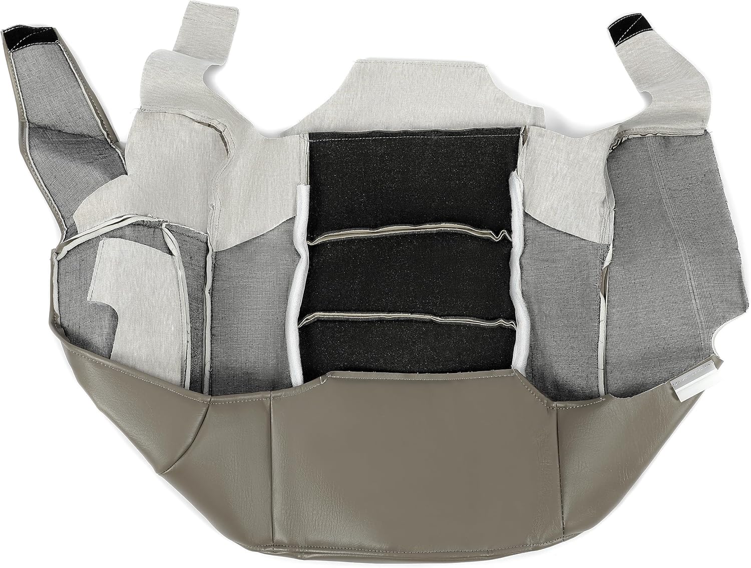 KUAFU Seat Cover Synthetic Leather Compatible with 2003-2006 Ford Expedition Eddie Bauer 4x4, 2WD, 4.6L, 5.4L - Perforated Tan(Passenger Bottom)