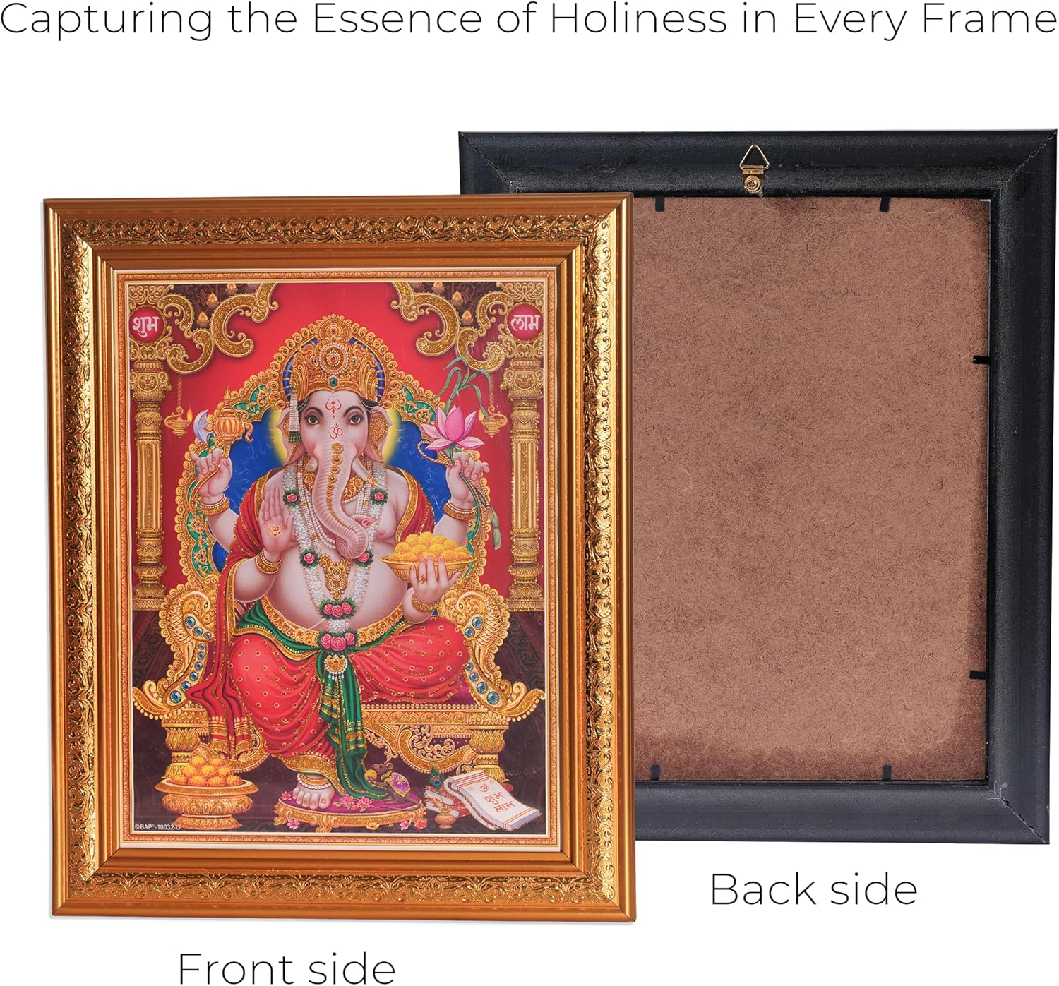 Ganesha/ganapati Reprint Hindu God Poster/picture Home Décor, Photo Frame for Home and Office, Gift & Auspicious Purpose, Aesthetic Room Decor - Hindu Decor - Spiritual Gift