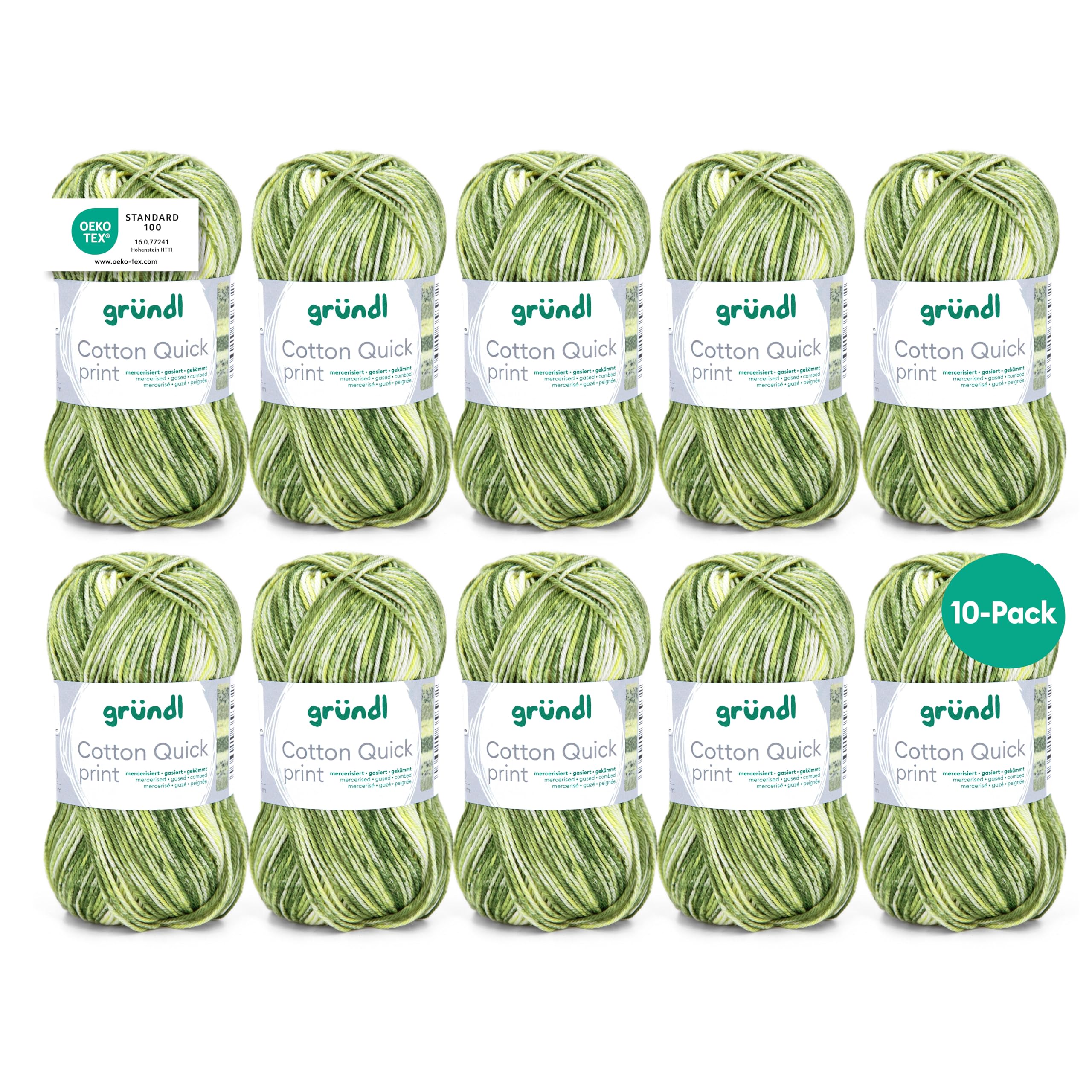 Laine fine pour le crochet anti-irritation en pur coton Gründl pour peaux sensibles