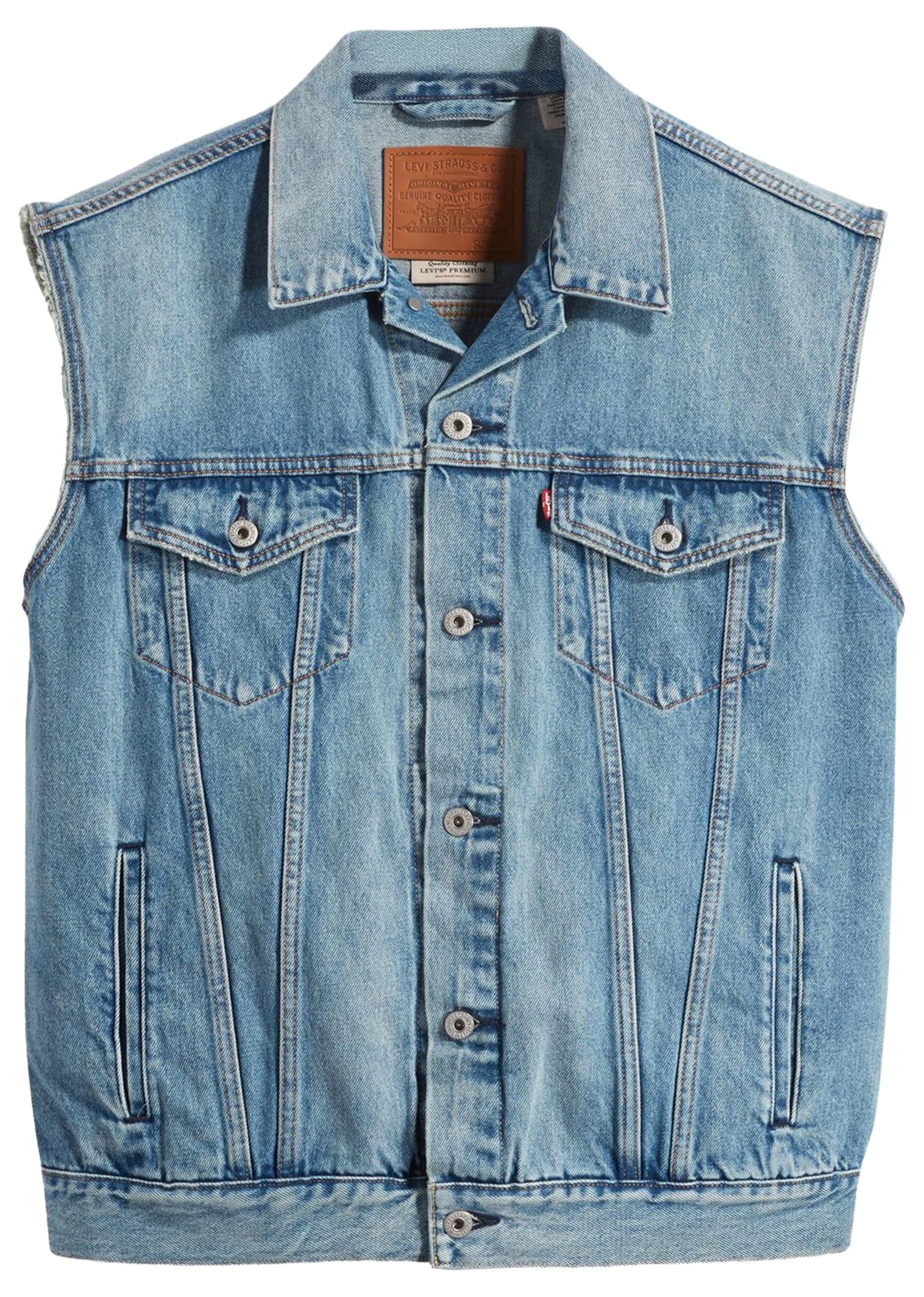 Levi's Relaxed Trucker Gilet in denim Uomo