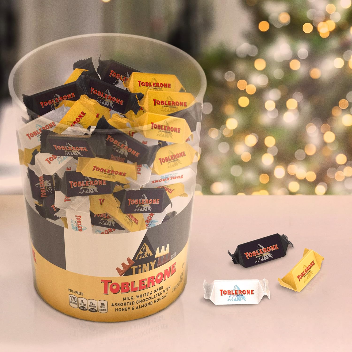 Buy Toblerone Tiny Holiday Chocolate Variety Pack of White, Dark and