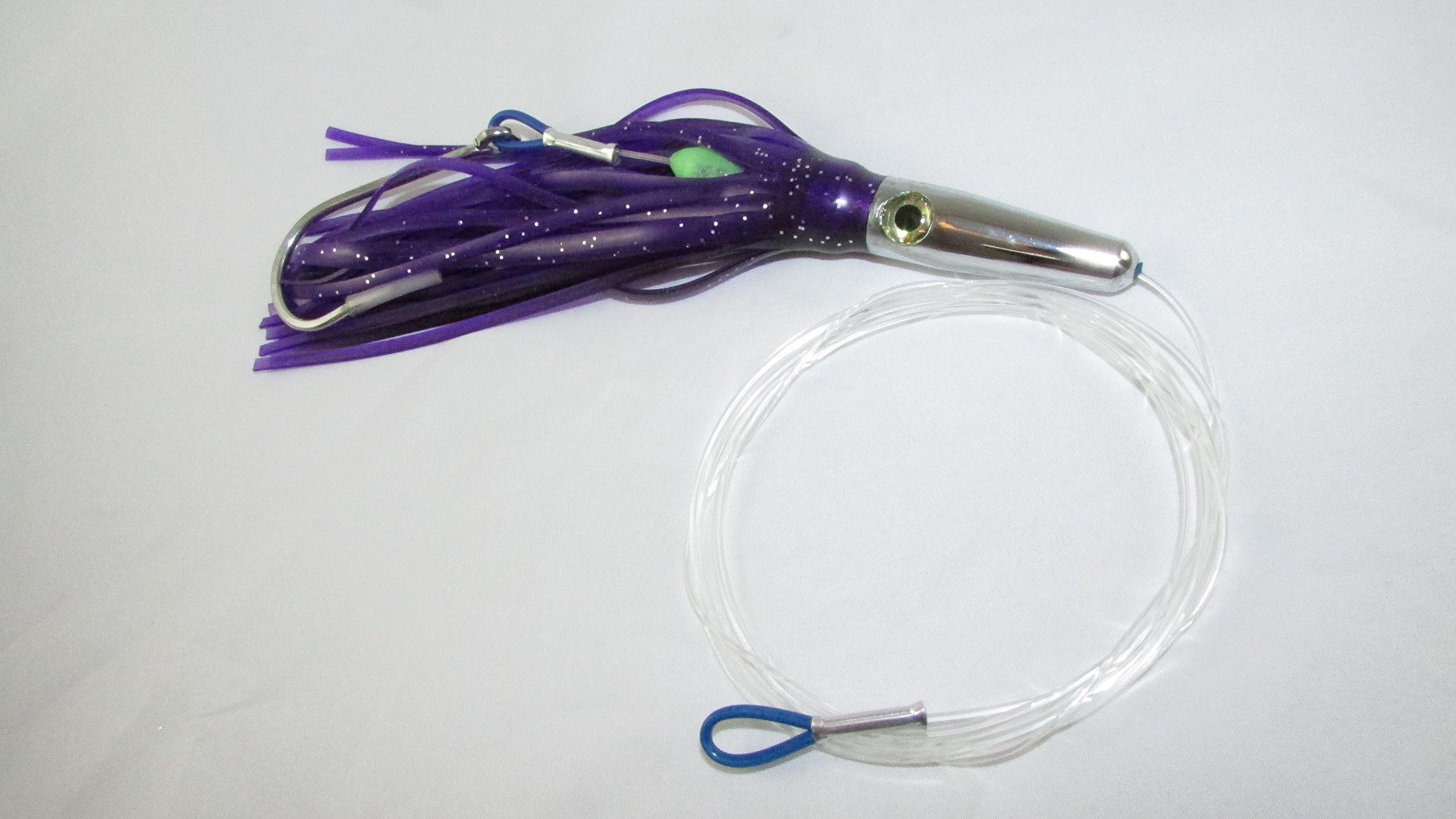 H20 PRO Chrome Bullet Skirted Trolling Lure Purple/Black