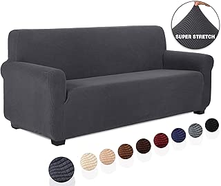 TIANSHU Jacquard Couch Cover, 1-Piece Couch Cover for Sofa, Slipcover for Living Room, Soft/Durable/Stay in Place, Sofa Cover (Sofa, Gray) - coolthings.us