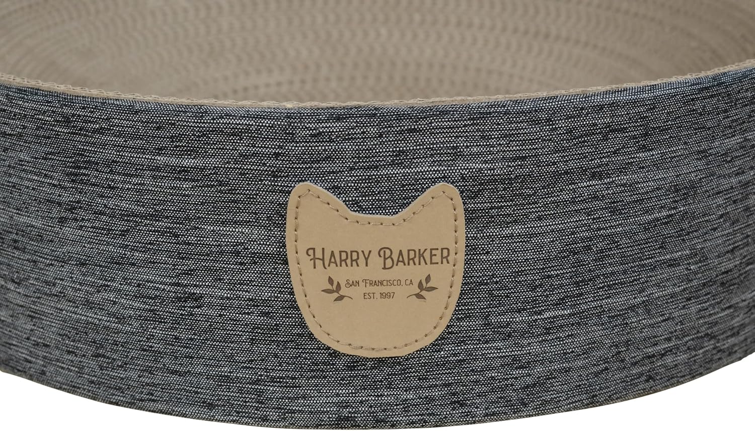 Eco-Friendly Sisal Cat Scratcher Bowl with Canvas Cover