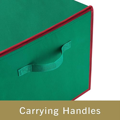 Miniatura 8 de Caja para guardar adornos navideños, con separadores, de la marca Tiny Tim Totes (capacidad para 75 adornos)