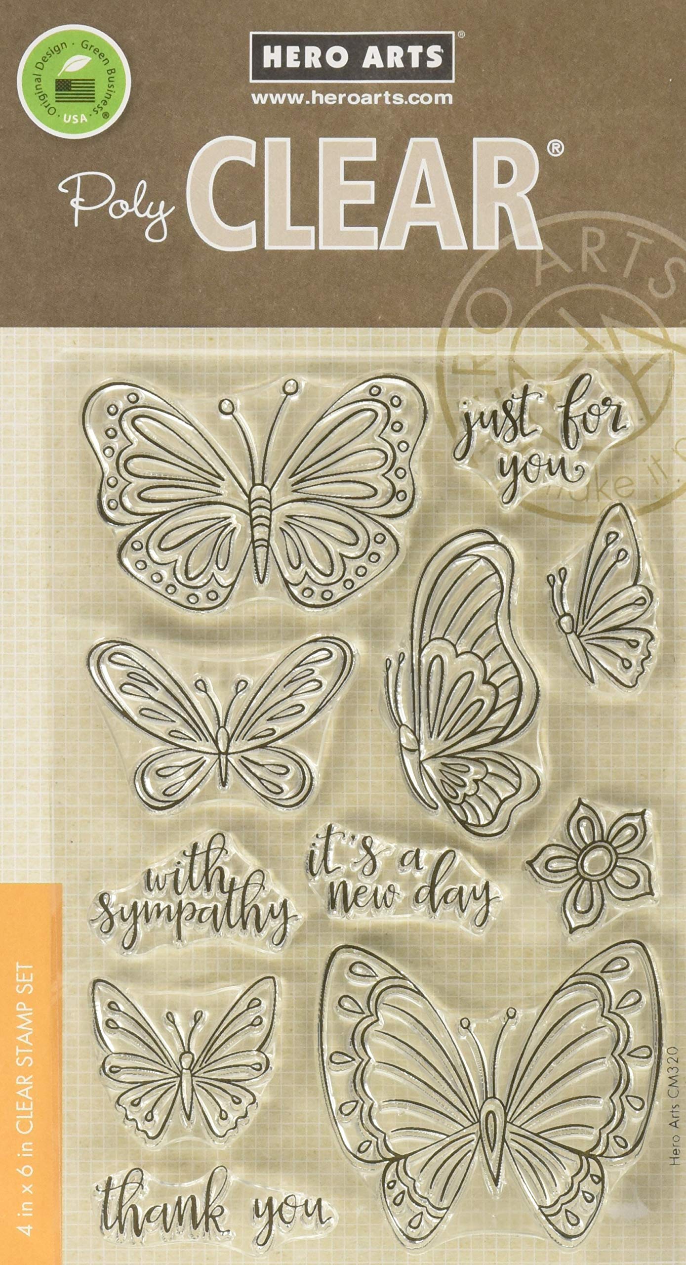 Hero ArtsClear Stamp New Day Butterflies