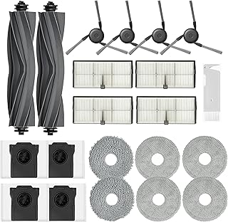 Replacement Parts Accessories for Dreame X40 Ultra Complete L40 Ultra X40 Master MOVA P10 Pro Ultra Mop Pads X6; Dust Bag X4; Filter HEPA X4; Main Brushes X2; Side Brushes X4