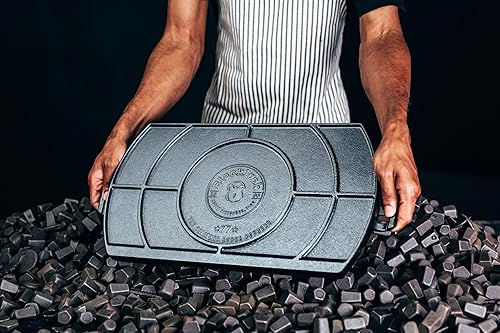 Miniatura 2 de Lodge Blacklock - Plancha de hierro fundido de 10 x 20 pulgadas, triple sazonada, para cocinar en interiores y exteriores, se adapta a más de dos