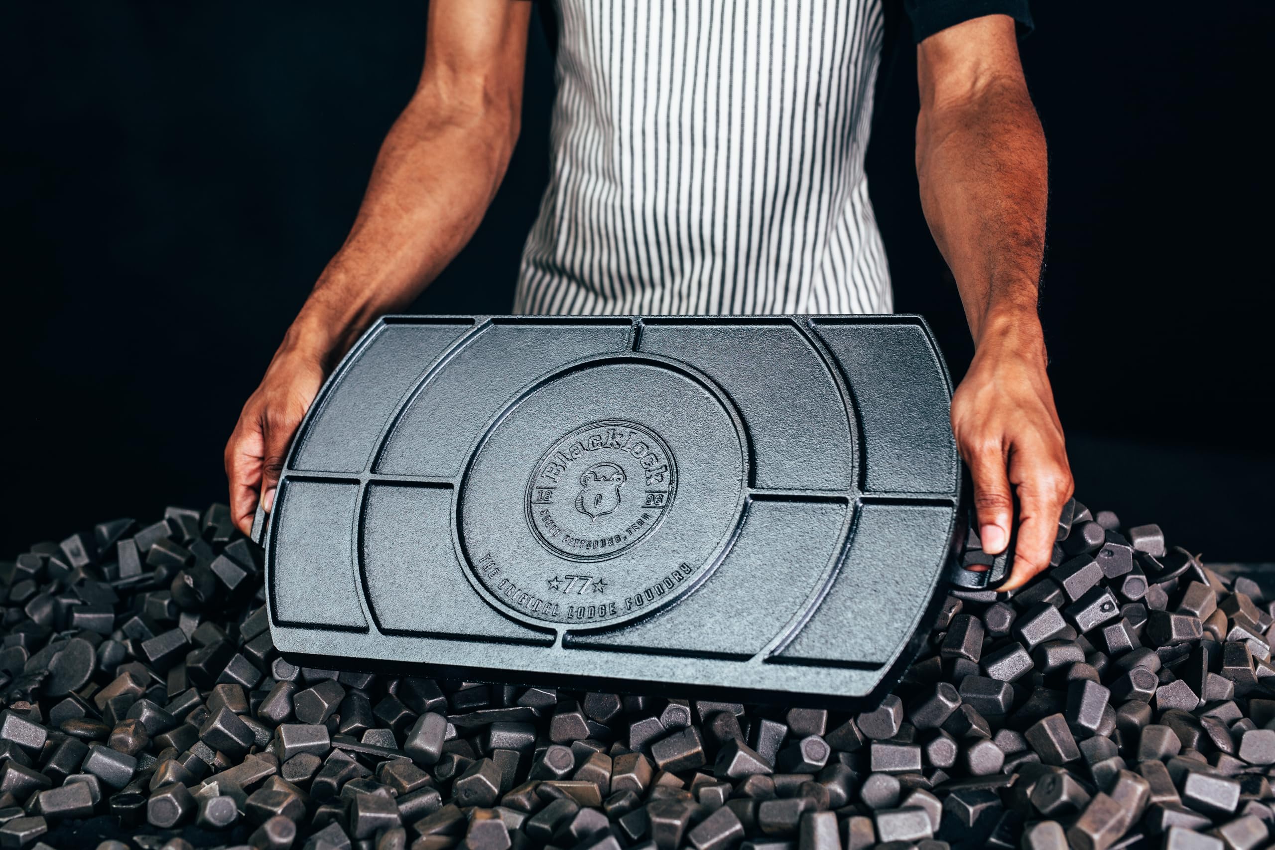 Amazon.co.jp: Lodge Blacklock 10 x 20インチ 軽量 鋳鉄 ダブル