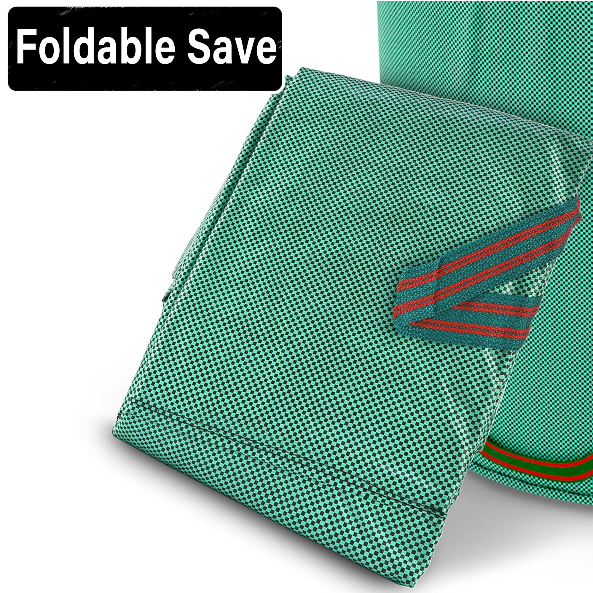 2PCS Sacchi da Giardino con Coperchio a Zip, Sacchi Spazzatura con 4 Maniglie Antistrappo, Robusto, Idrorepellente, Riutilizzabile per Raccogli Foglie da Giardino, Rifiuti Verdi(300L)